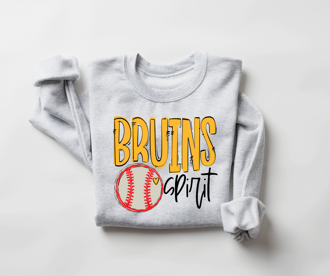 Go Team Bruins Baseball Spirit DTF Print