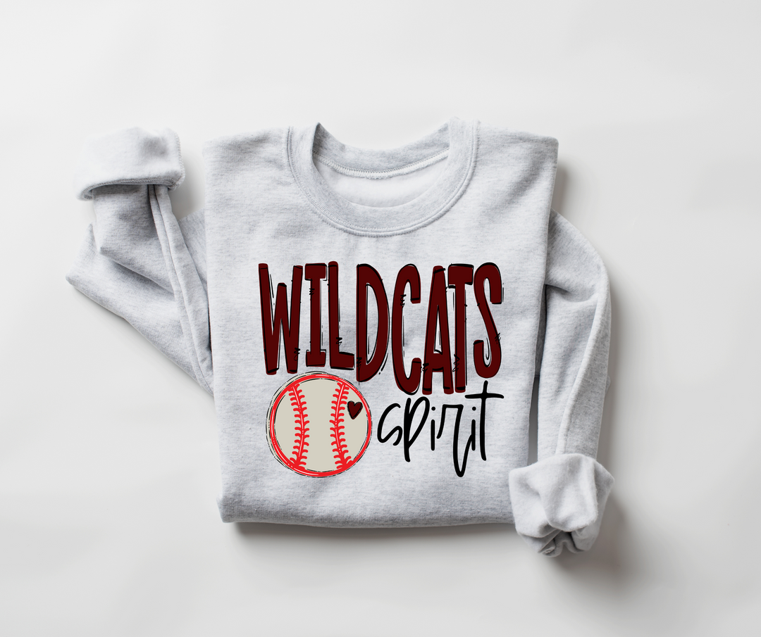 Go Team Wildcat Baseball Print Spirit DTF Print