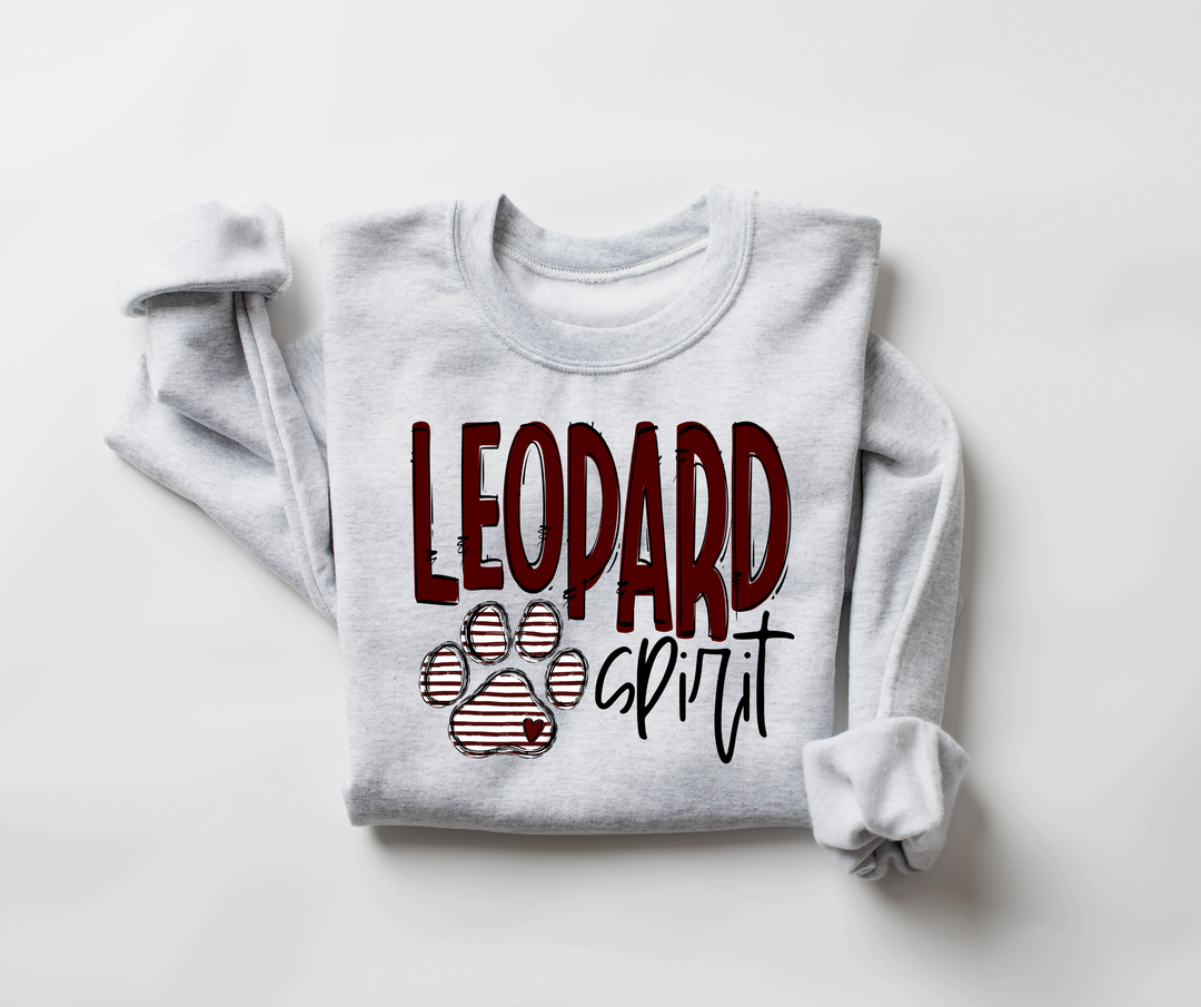 Go Team Leopard Paw Print Spirit DTF Print