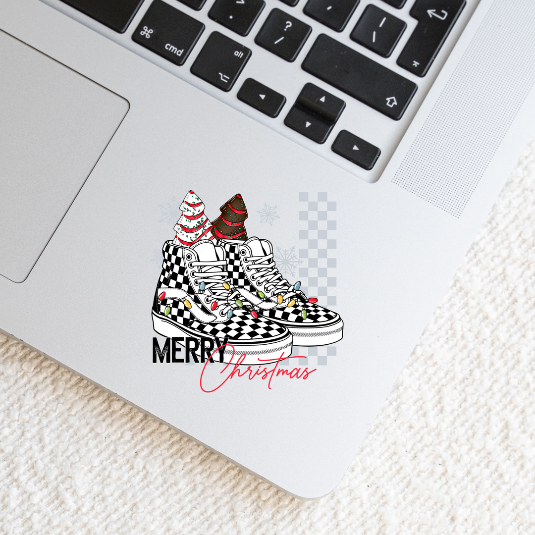 Merry Christmas Die Cut Stickers