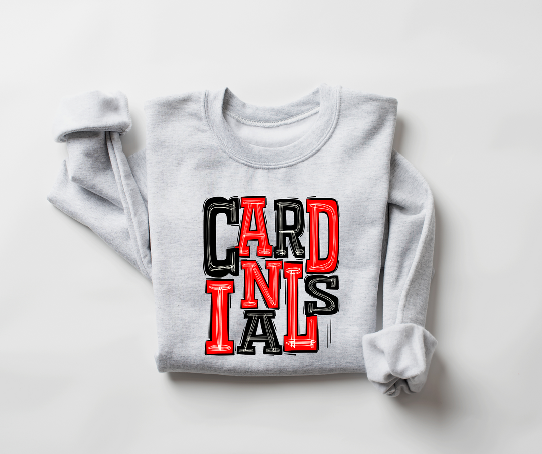 Cardinals Sporty Mascot DTF Print