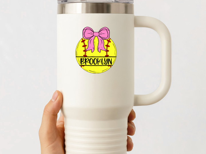 Custom Softball/Baseball Die Cut Stickers