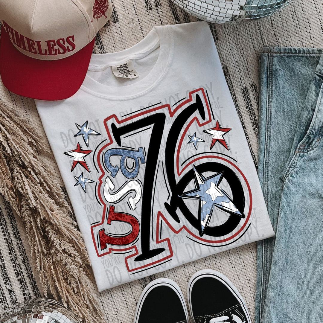 USA 76 DTF Print