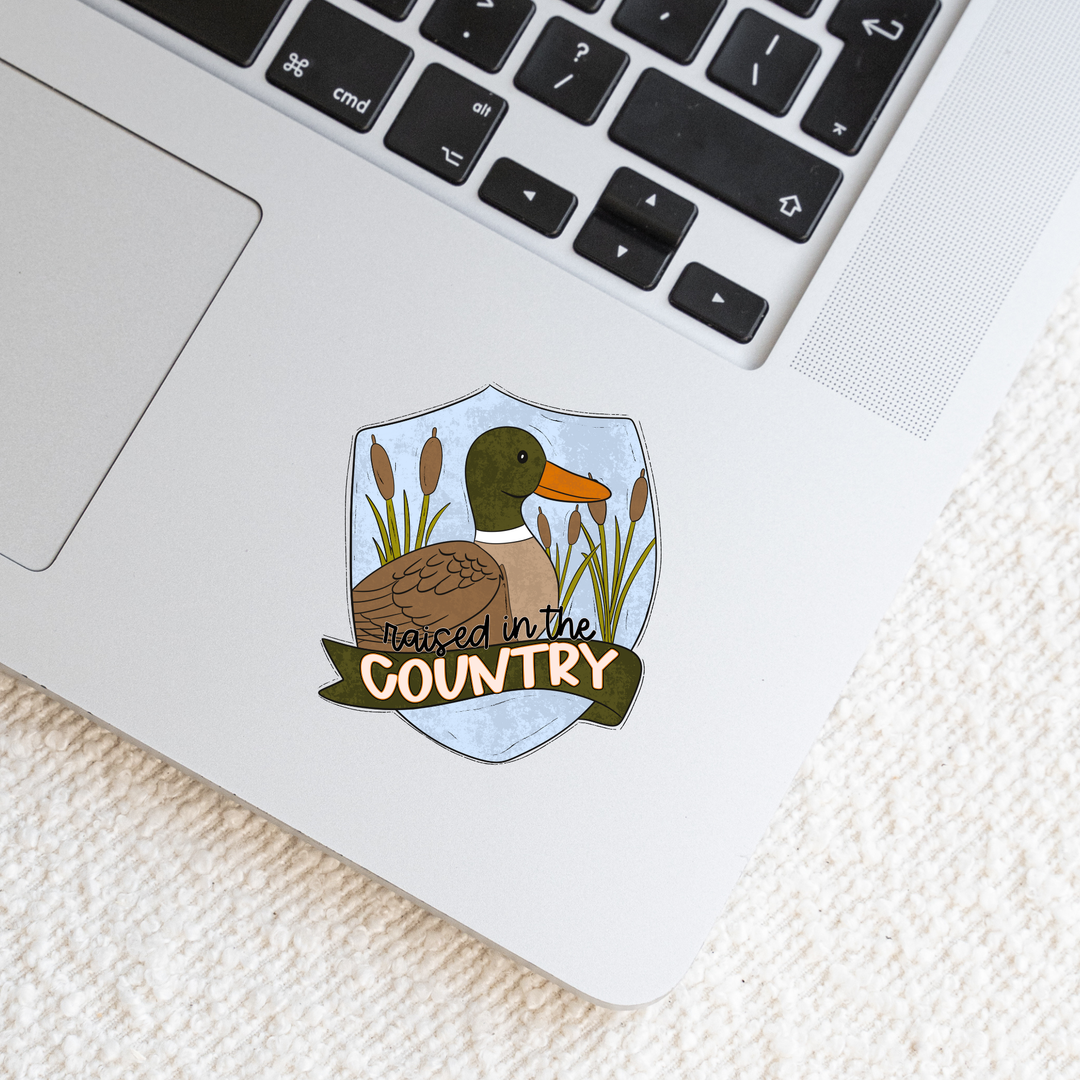 Raised In The Country Die Cut Stickers