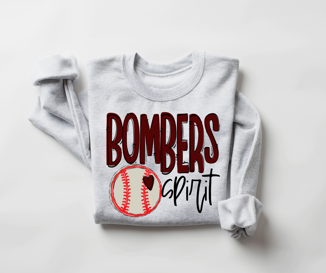 Go Team Bombers Baseball DTF Print