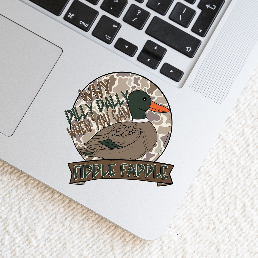 Why Dilly Dally Die Cut Stickers