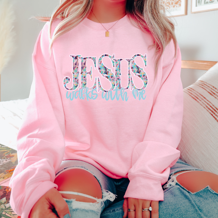 Jesus Walks With Me DTF Print