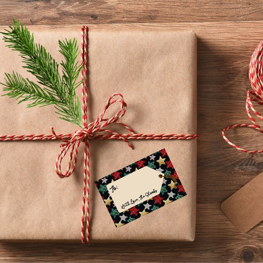 CUSTOM Christmas Gift Tag Sticker Sheet