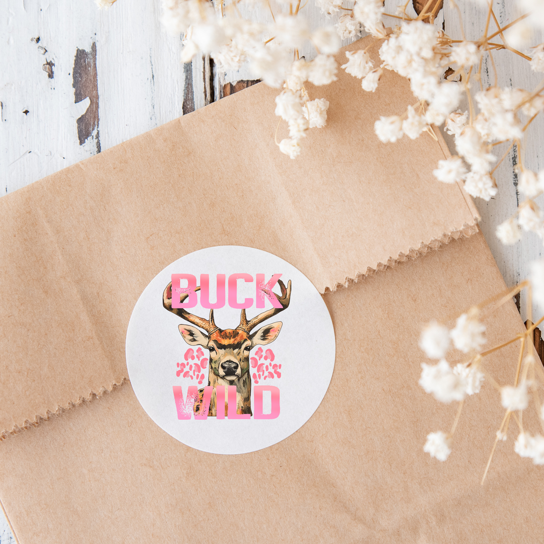 Buck Wild Die Cut Stickers