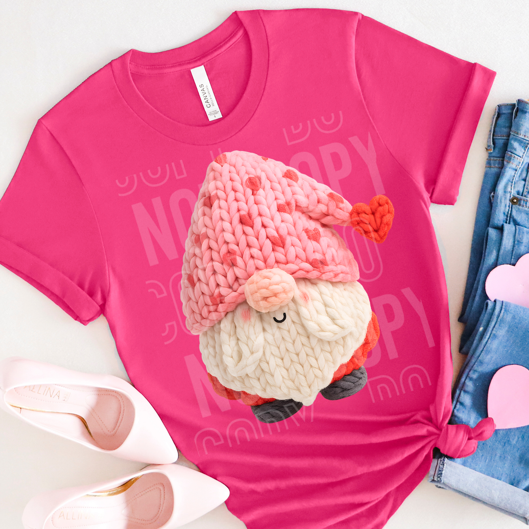 Valentines Day Gnome DTF Print