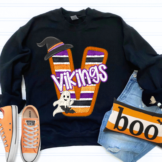 Halloween Striped Mascots DTF Print