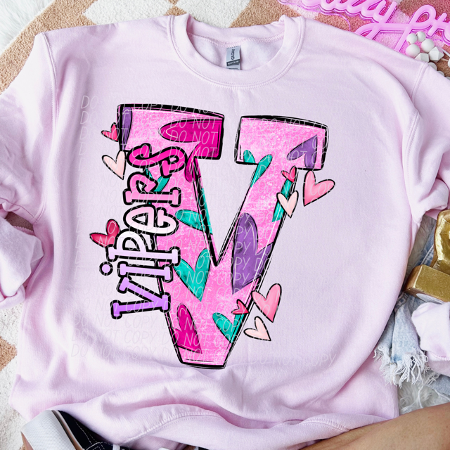 Valentine's Day Mascots DTF Print