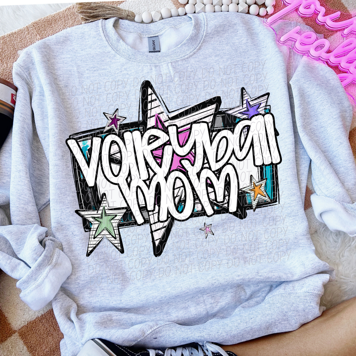 Bright Stars Sports Mom DTF Print