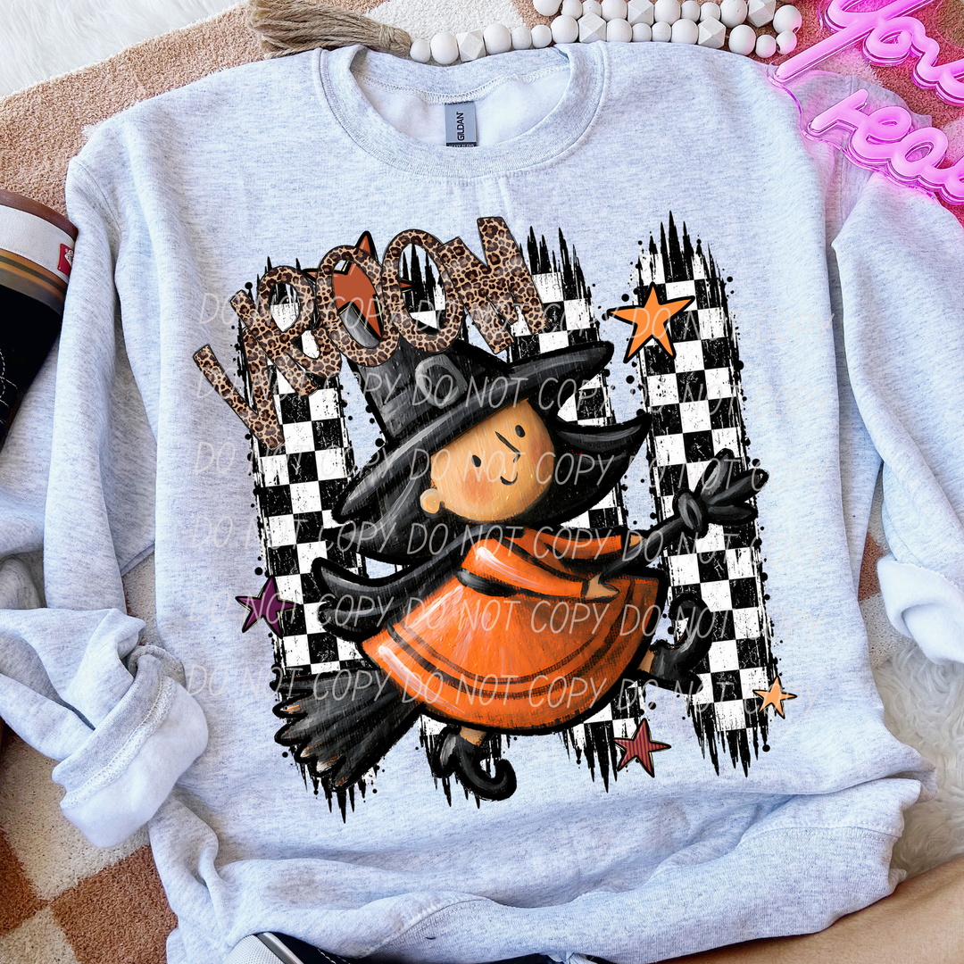 Vroom Witches Broom DTF Print