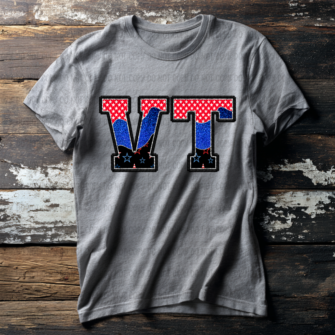 Patriotic States DTF Print