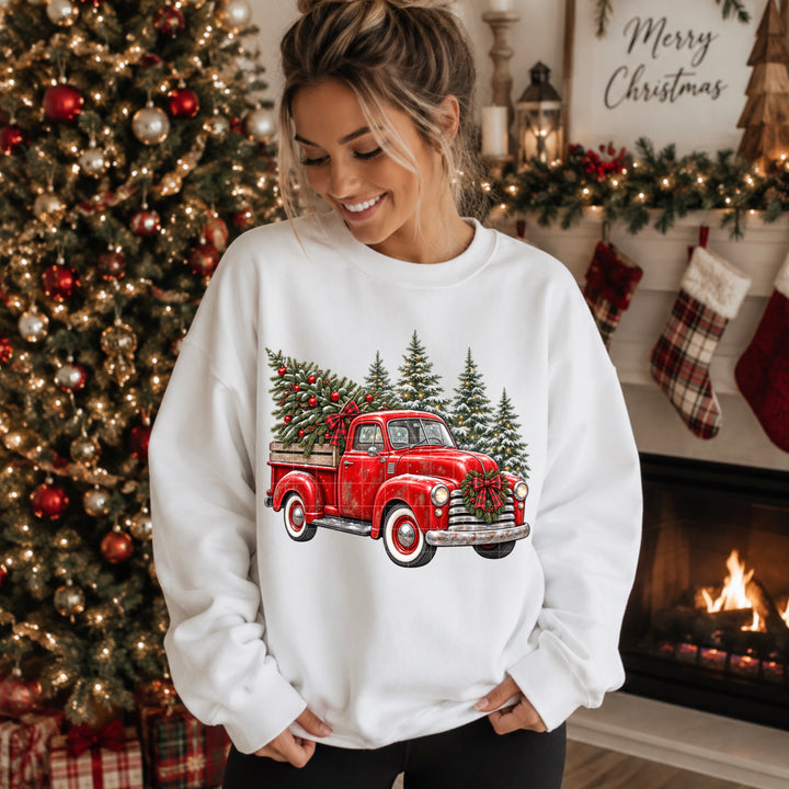 Vintage Christmas Truck DTF Print