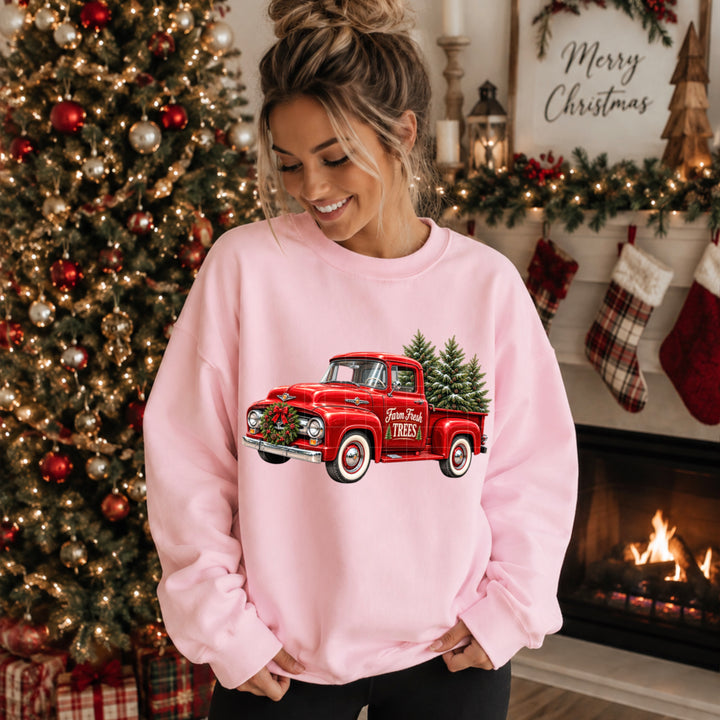 Vintage Christmas Truck DTF Print