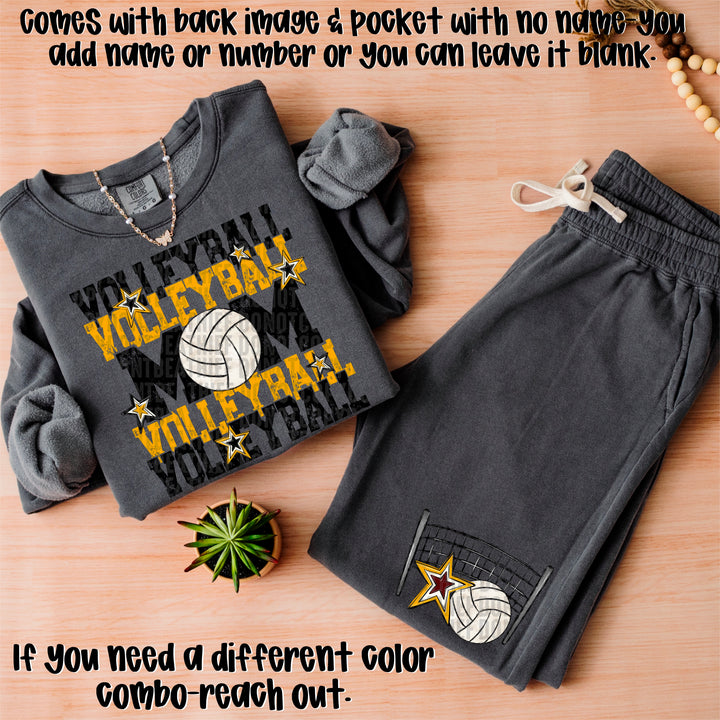 Volleyball Mom Collection BACK DTF Print