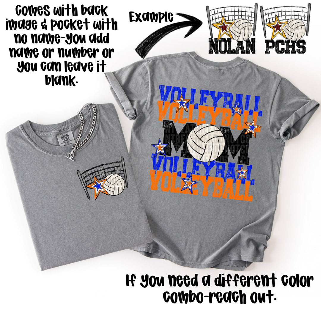 Volleyball Mom Collection BACK DTF Print