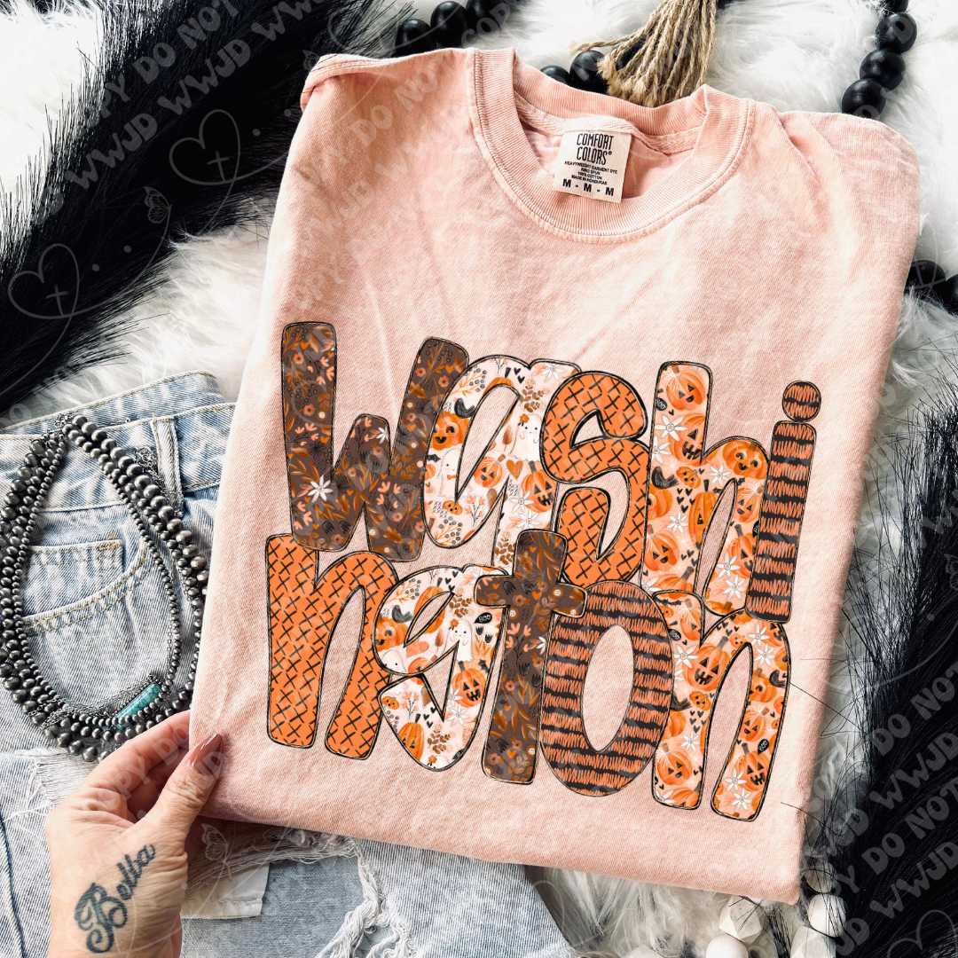 State Pumpkin Alpha DTF Print