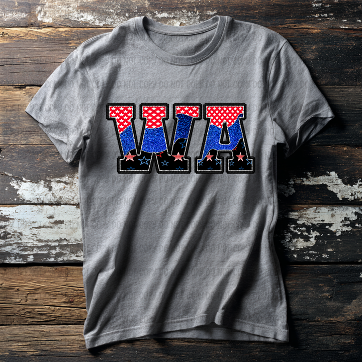 Patriotic States DTF Print