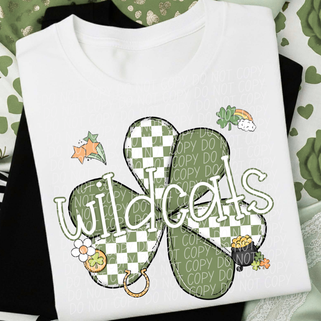 St Patrick Clover Mascots DTF Print