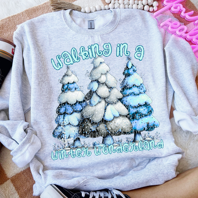 Walking in a Winter Wonderland DTF Print