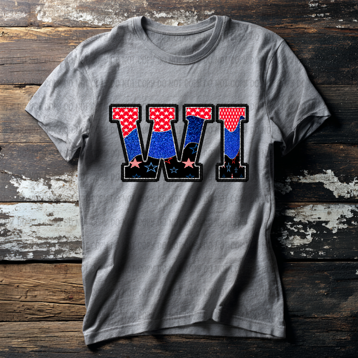 Patriotic States DTF Print