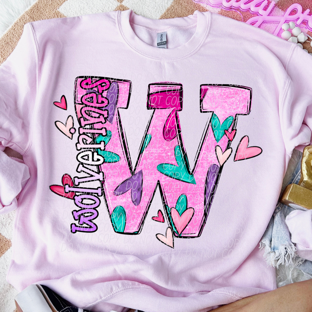 Valentine's Day Mascots DTF Print