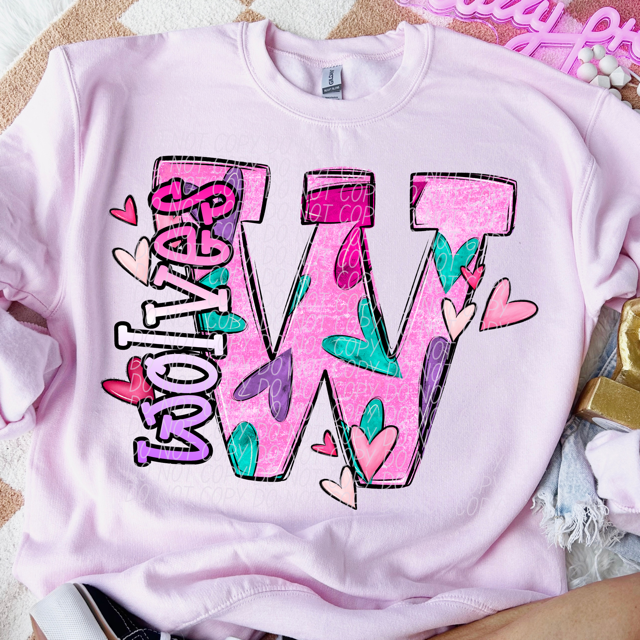 Valentine's Day Mascots DTF Print