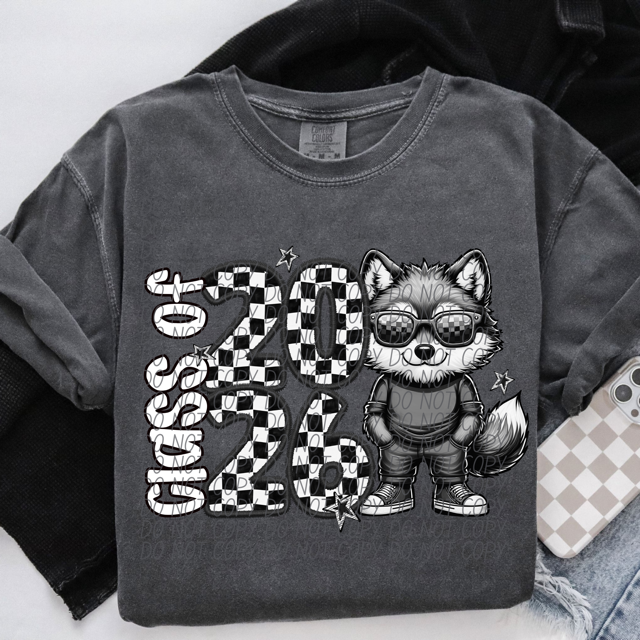 Class of 2026 Checked Mascots DTF Print