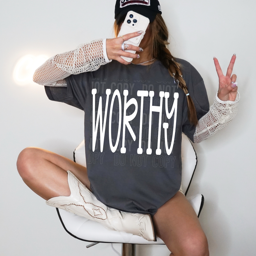 Worthy Oversized DTF Print