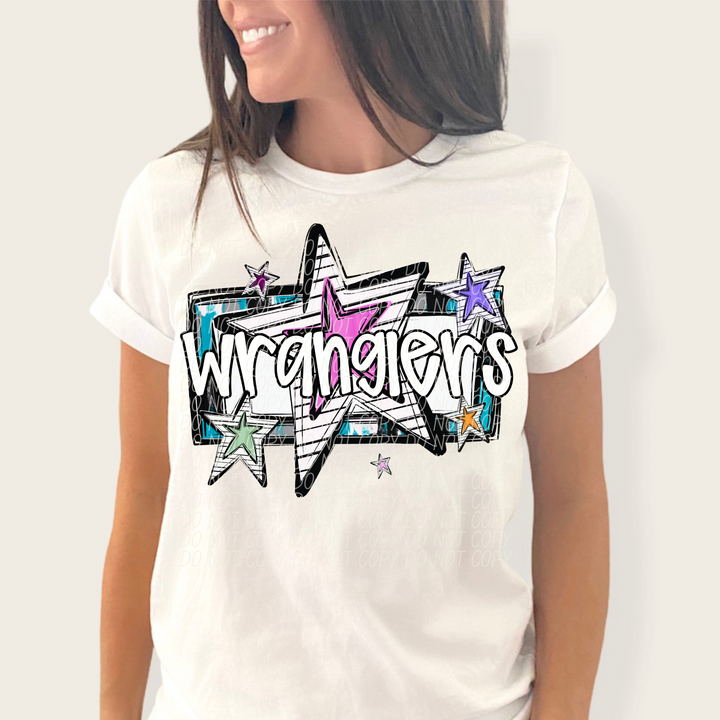 Bright Stars Mascots Youth DTF Print