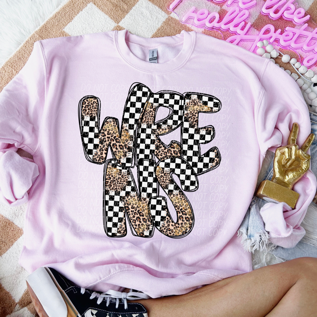 Leopard Checker School Spirit R-Z DTF Print