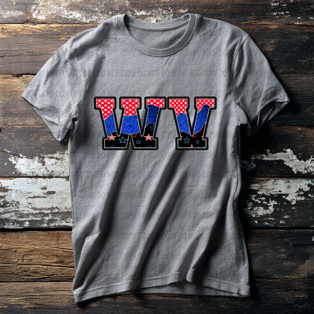 Patriotic States DTF Print