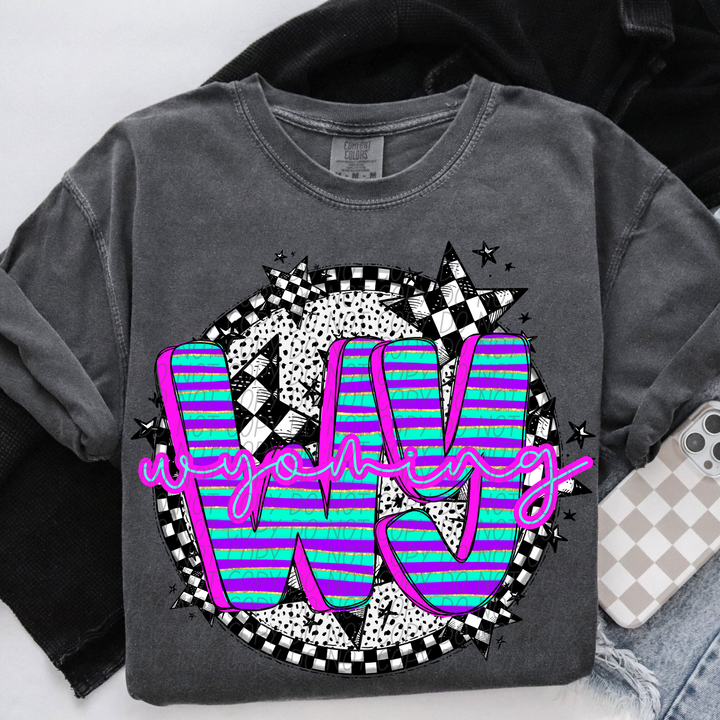 Striped Spring States DTF Print