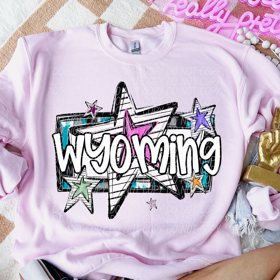 Bright Stars States DTF Print