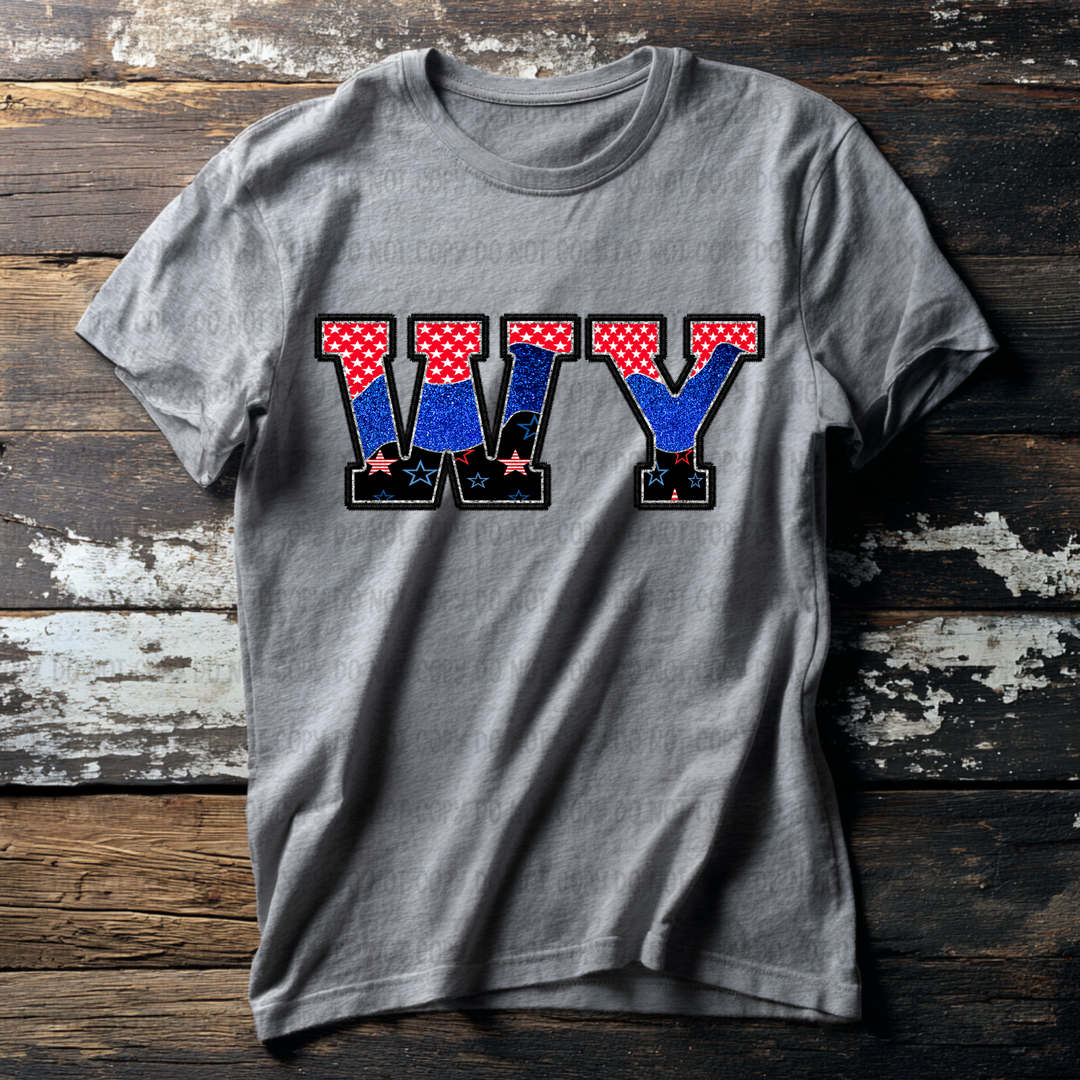 Patriotic States DTF Print