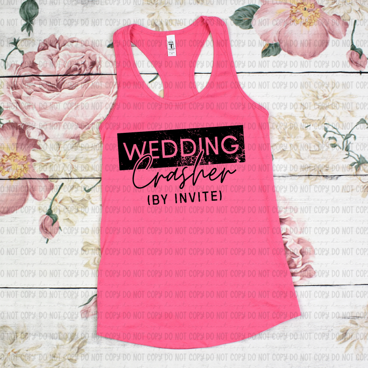 Wedding Crasher IBY Invite DTF Print
