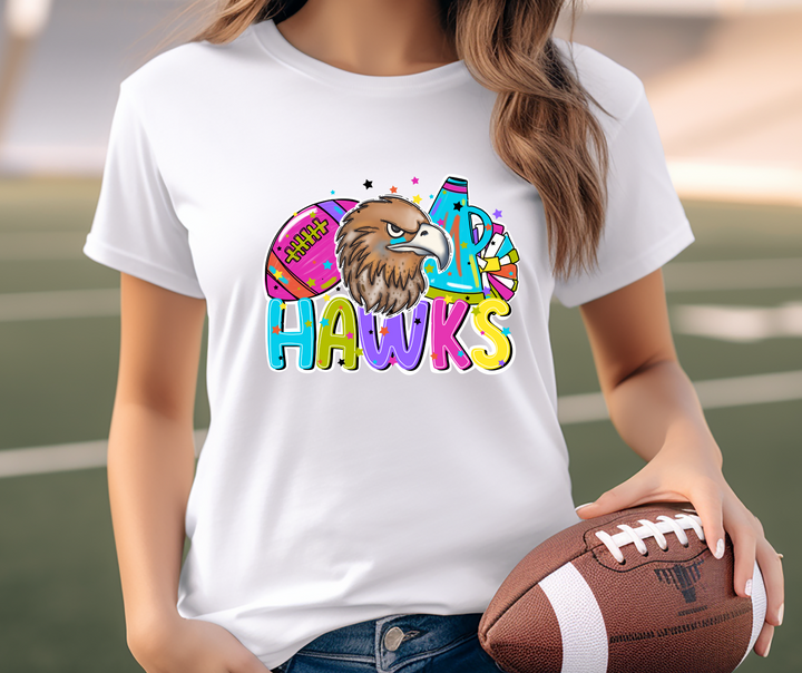 Bright Football & Cheer Mascot DTF Print