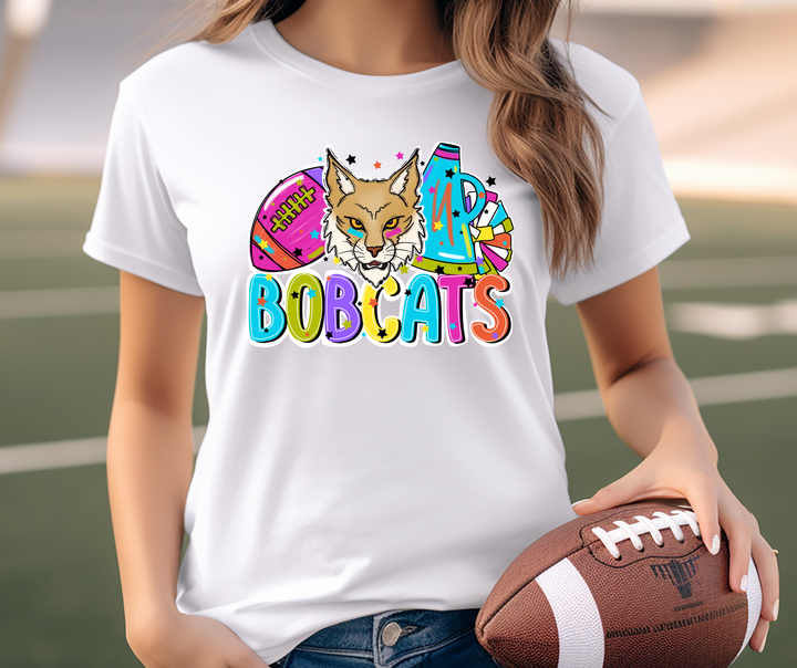 Bright Football & Cheer Mascot DTF Print