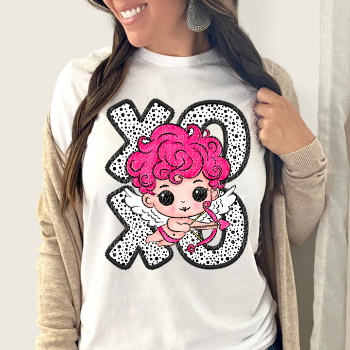 Cupid XO Dots DTF Print
