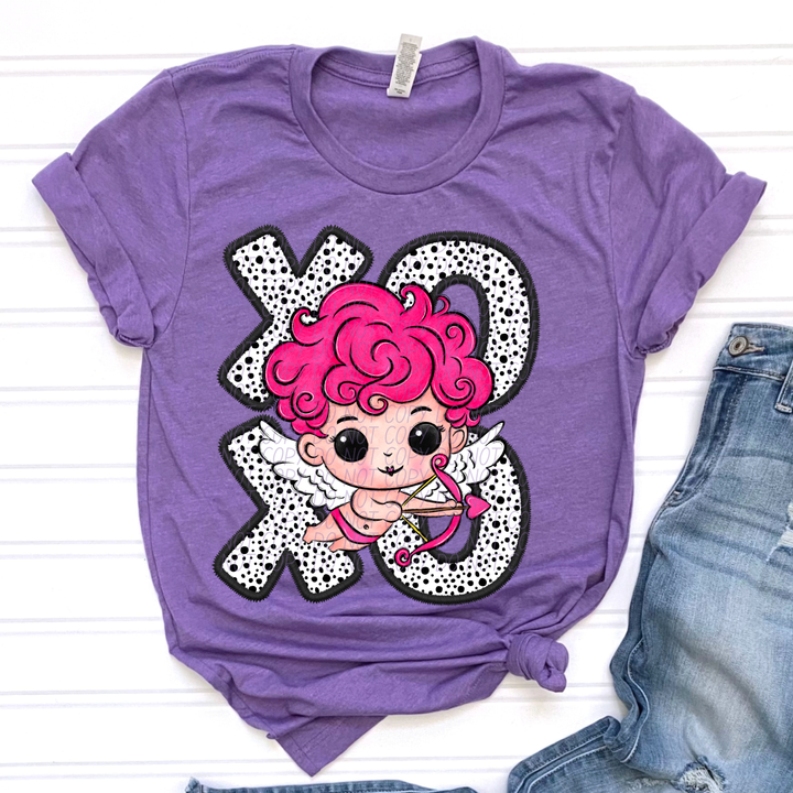 Cupid XO Dots DTF Print