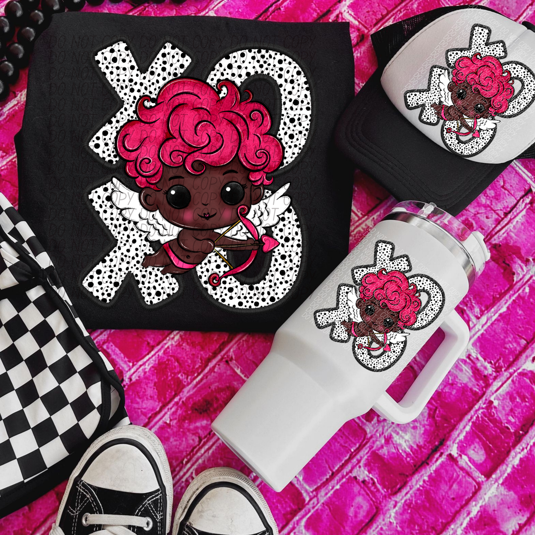 Cupid XO Dots DTF Print