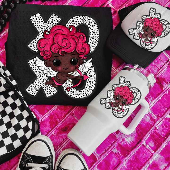 Cupid XO Dots DTF Print