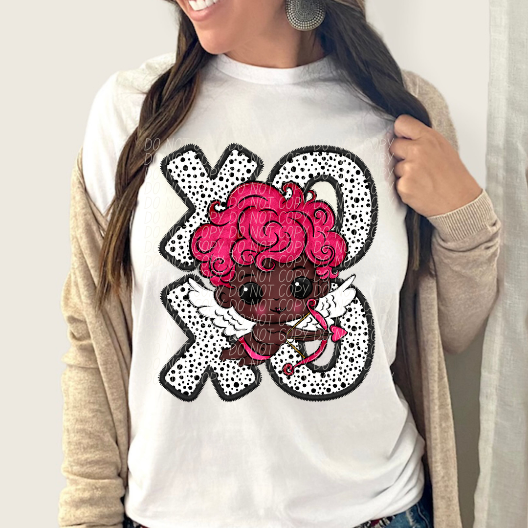 Cupid XO Dots DTF Print