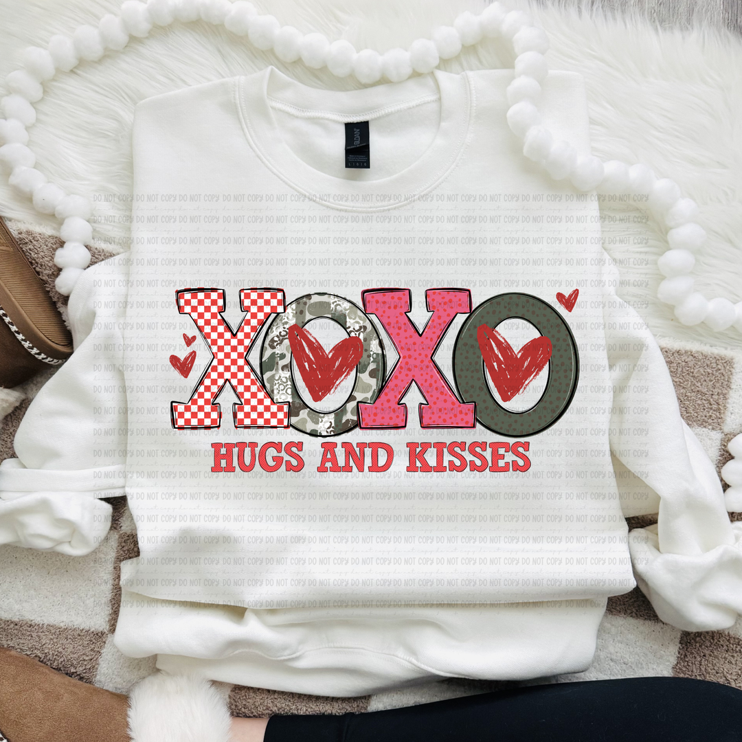 XOXO Hugs and Kisses DTF Print