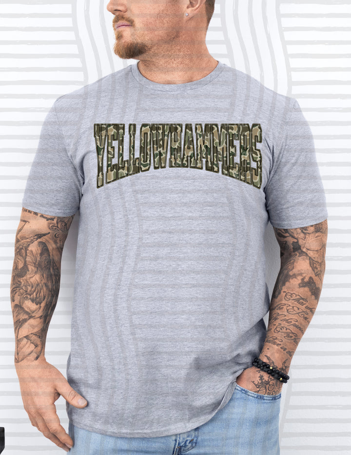 Simple Camo Arched Mascots DTF Print