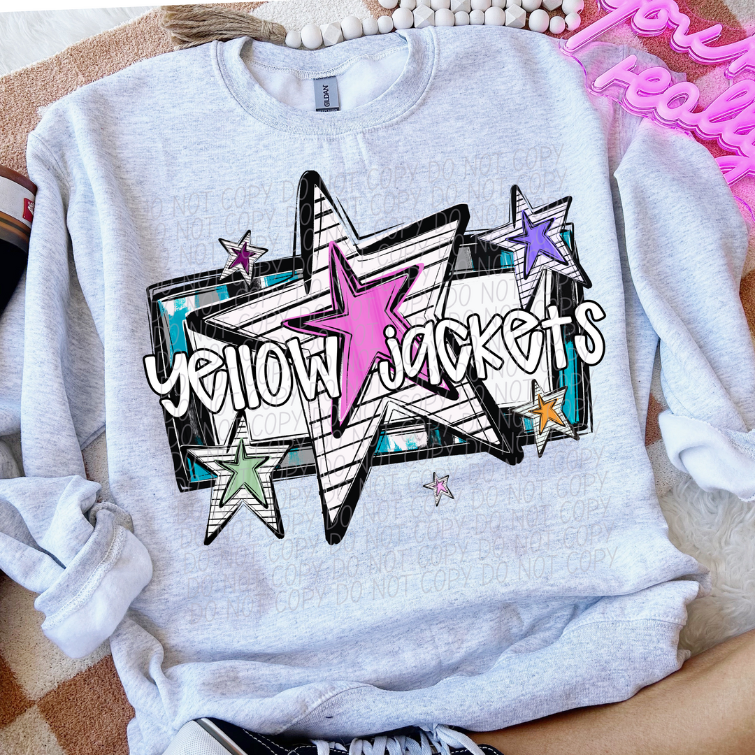 Bright Stars Mascots Youth DTF Print