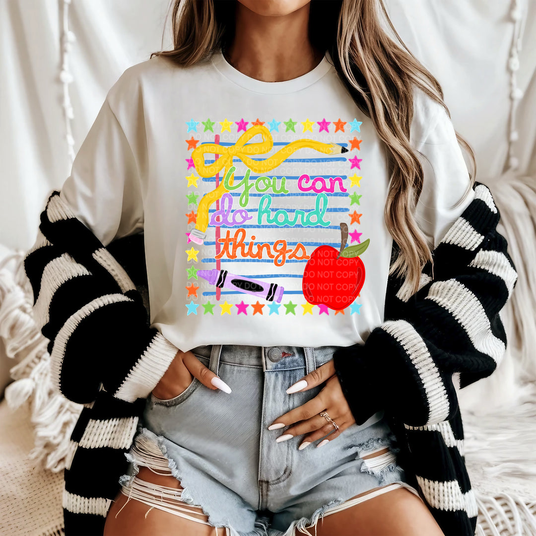 You Can Do Hard Things DTF Print